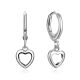 MOISS stříbrné náušnice SRDCE
