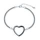 MOISS stříbrný náramek SRDCE