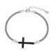 MOISS stříbrný náramek KŘÍŽ