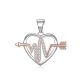 MOISS stříbrný přívěsek SRDCE