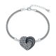 MOISS stříbrný náramek SRDCE