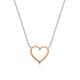 MOISS stříbrný náhrdelník SRDCE ROSE
