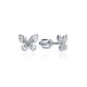 MOISS stříbrné náušnice MOTÝL
