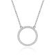MOISS stříbrný náhrdelník KRUH