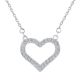 MOISS stříbrný náhrdelník SRDCE