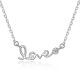 MOISS stříbrný náhrdelník LOVE
