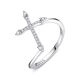 MOISS stříbrný prsten KŘÍŽEK