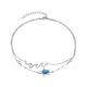 MOISS stříbrný náramek na nohu ŽELVA
