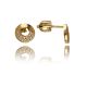 MOISS náušnice ze žlutého zlata KRUH