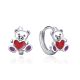 MOISS stříbrné náušnice MEDVÍDEK