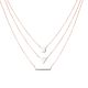 MOISS stříbrný náhrdelník ROSE GOLD
