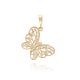 MOISS přívěsek ze žlutého zlata MOTÝL