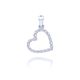 MOISS přívěsek z bílého zlata SRDCE
