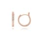 MOISS náušnice z růžového zlata