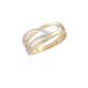 MOISS prsten ze žlutého zlata BICOLOR