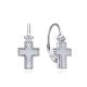 MOISS stříbrné náušnice KŘÍŽEK
