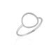 MOISS prsten z bílého zlata KRUH