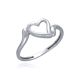 MOISS prsten z bílého zlata SRDCE