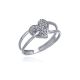 MOISS prsten z bílého zlata SRDCE