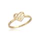 MOISS prsten ze žlutého zlata SRDCE