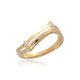 MOISS prsten ze žlutého zlata BICOLOR