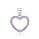 MOISS stříbrný přívěsek SRDCE