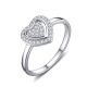 MOISS stříbrný prsten SRDCE