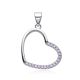 MOISS stříbrný přívěsek SRDCE