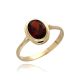 MOISS prsten ze žlutého zlata GRANÁT