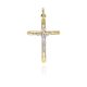 MOISS přívěsek ze žlutého zlata KŘÍŽEK BICOLOR