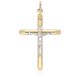 MOISS přívěsek žlutého zlata KŘÍŽEK BICOLOR