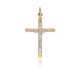 MOISS přívěsek ze žlutého zlata KŘÍŽEK BICOLOR