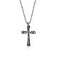 DIVERSE náhrdelník z oceli KŘÍŽEK
