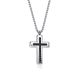 DIVERSE náhrdelník z oceli KŘÍŽEK