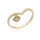 MOISS prsten ze žlutého zlata SRDCE