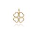 MOISS přívěsek ze žlutého zlata ČTYŘLÍSTEK