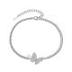 MOISS stříbrný náramek MOTÝL