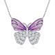 MOISS stříbrný náhrdelník MOTÝL