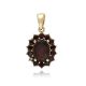 MOISS přívěsek ze žlutého zlata GRANÁT