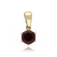 MOISS přívěsek ze žlutého zlata GRANÁT