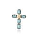 MOISS stříbrný přívěsek TOPAZ KŘÍŽEK