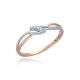 MOISS prsten z růžového zlata BICOLOR DIAMANT