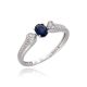 MOISS diamantový prsten z bílého zlata SAFÍR