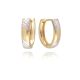 MOISS náušnice ze žlutého zlata BICOLOR