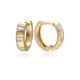 MOISS náušnice ze žlutého zlata BICOLOR