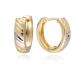 MOISS náušnice ze žlutého zlata BICOLOR