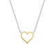 MOISS stříbrný náhrdelník SRDCE GOLD