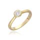 MOISS LG diamantový prsten ze žlutého zlata