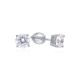 MOISS LG diamantové náušnice z bílého zlata