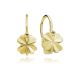 MOISS náušnice ze žlutého zlata ČTYŘLÍSTEK